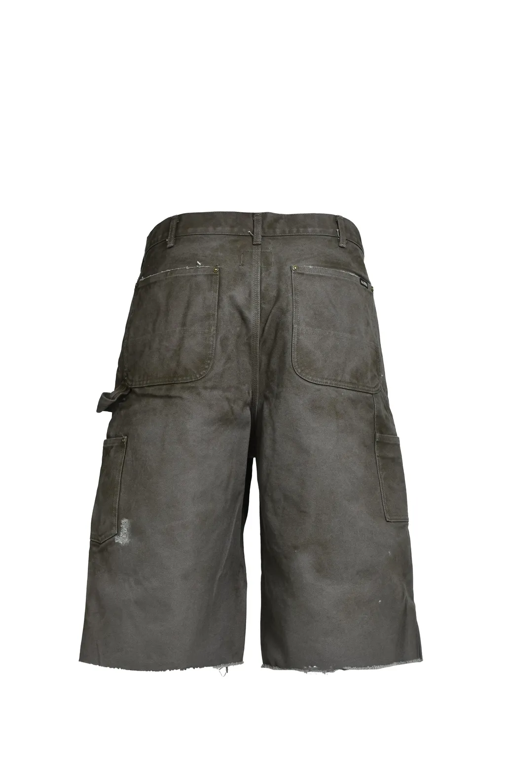 Boro Duck Painter Wide Bermuda Pants / Gry