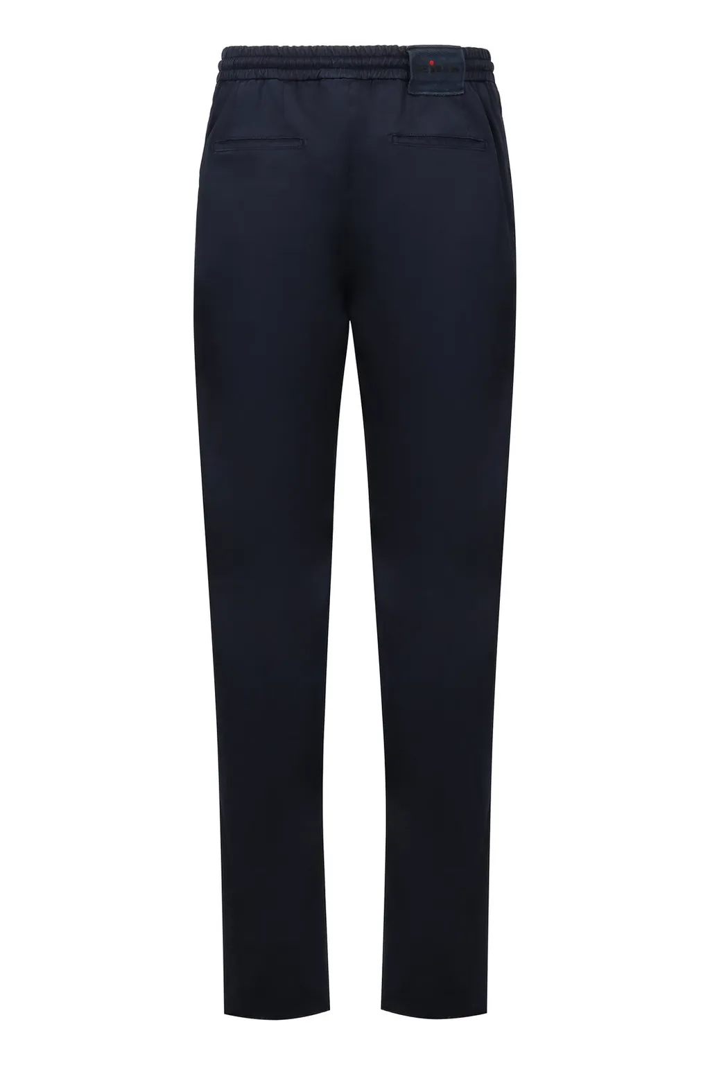 Kiton Logo-Embroidered Straight Leg Trousers