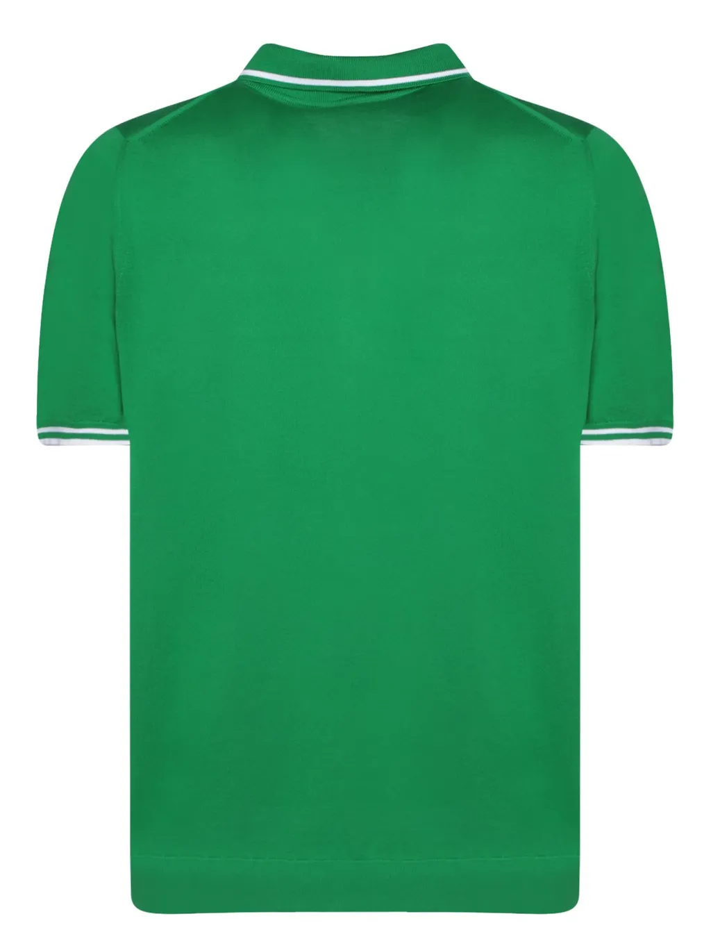 Kiton Striped-Edge Knitted Polo Shirt
