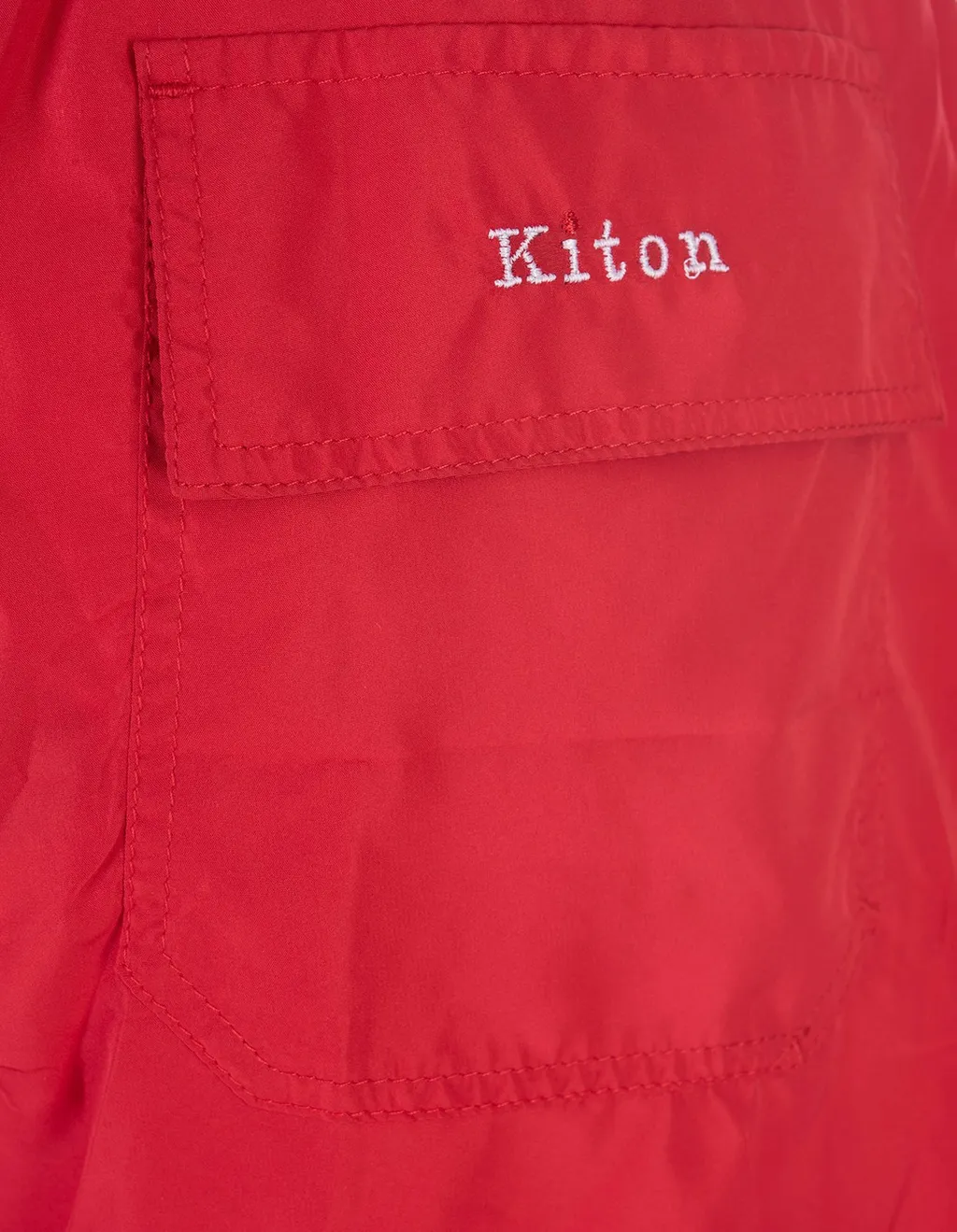 Kiton Drawstring-Waist Straight-Leg Swim Shorts