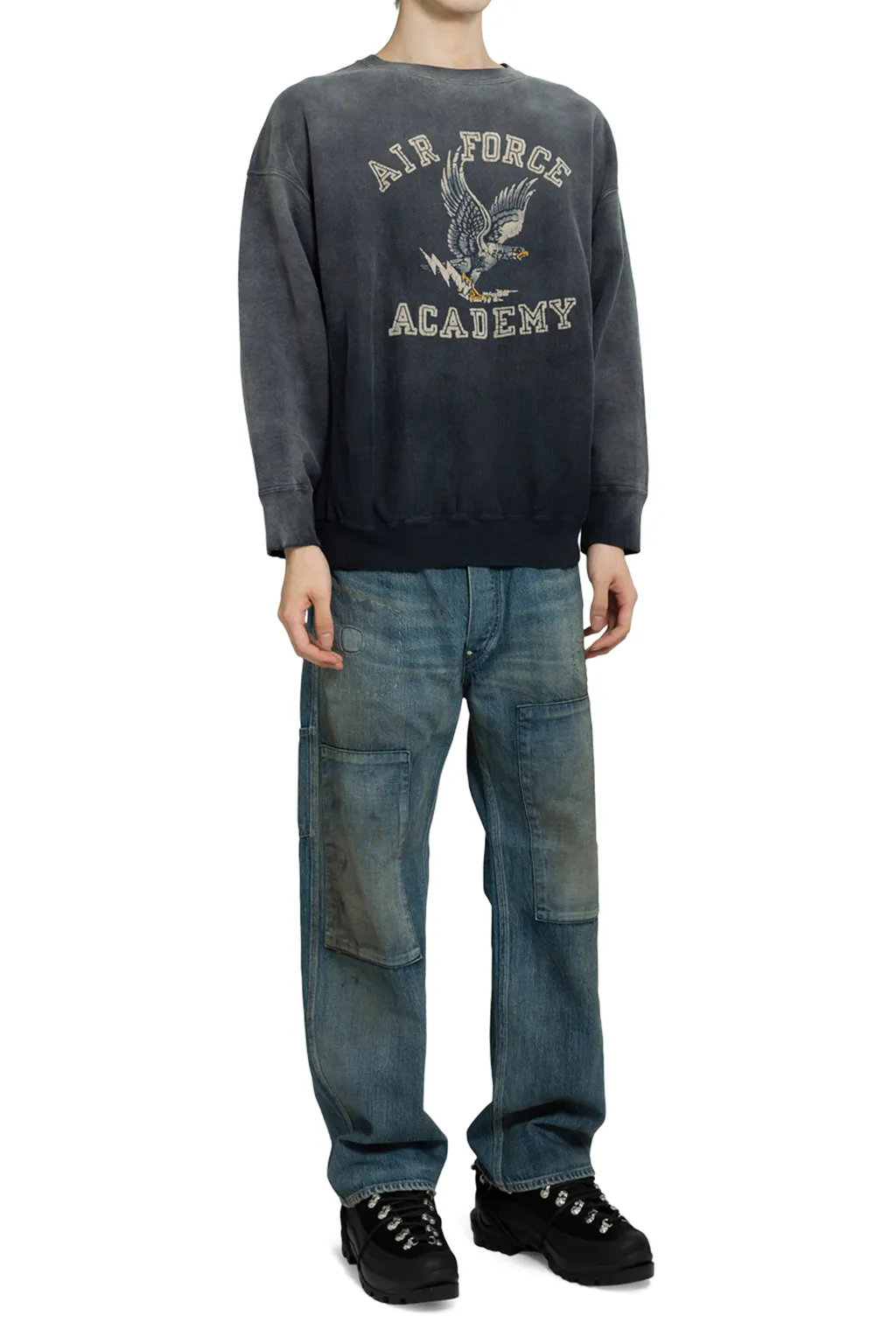 Us Air Force Eagle Sweatshirt Aged / Aged Blk