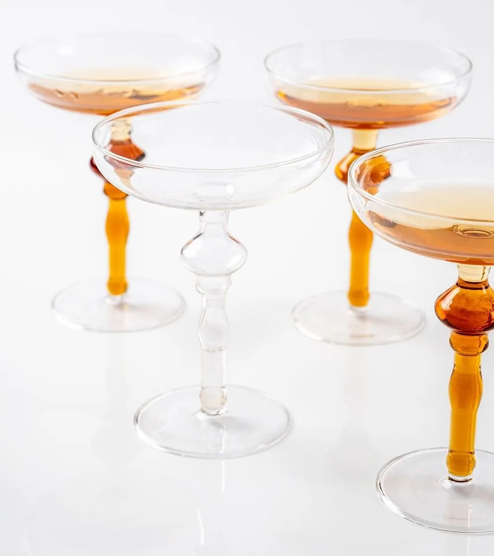 Knindustrie Set Of 6 Sparky Champagne Coupes