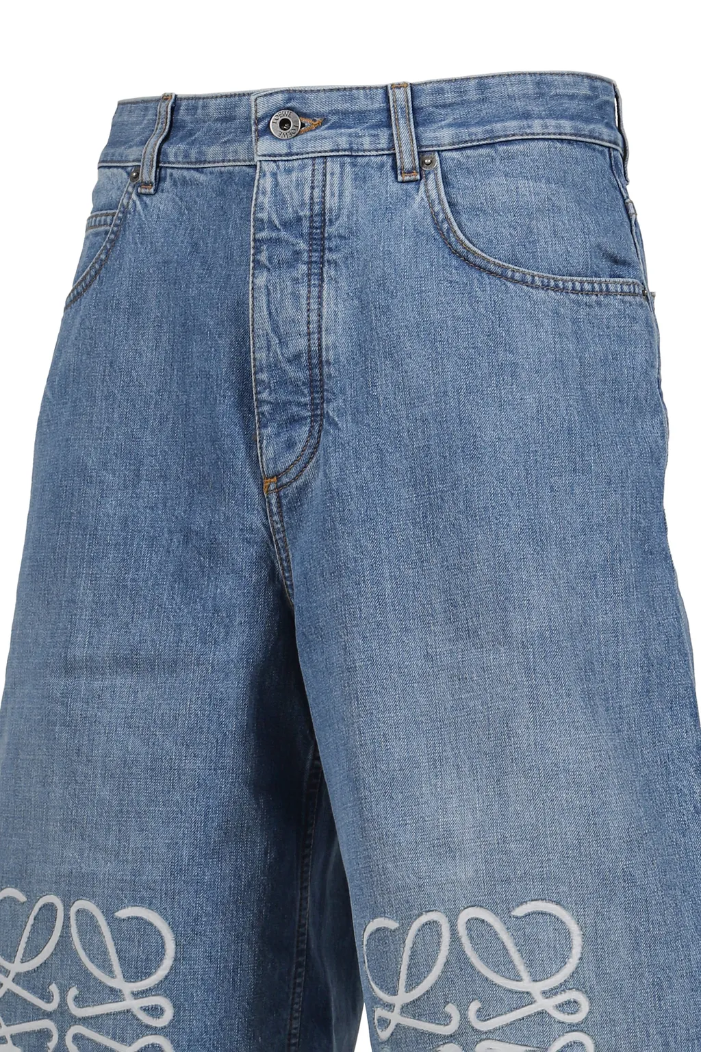 Anagram Shorts / Washed Denim Blu