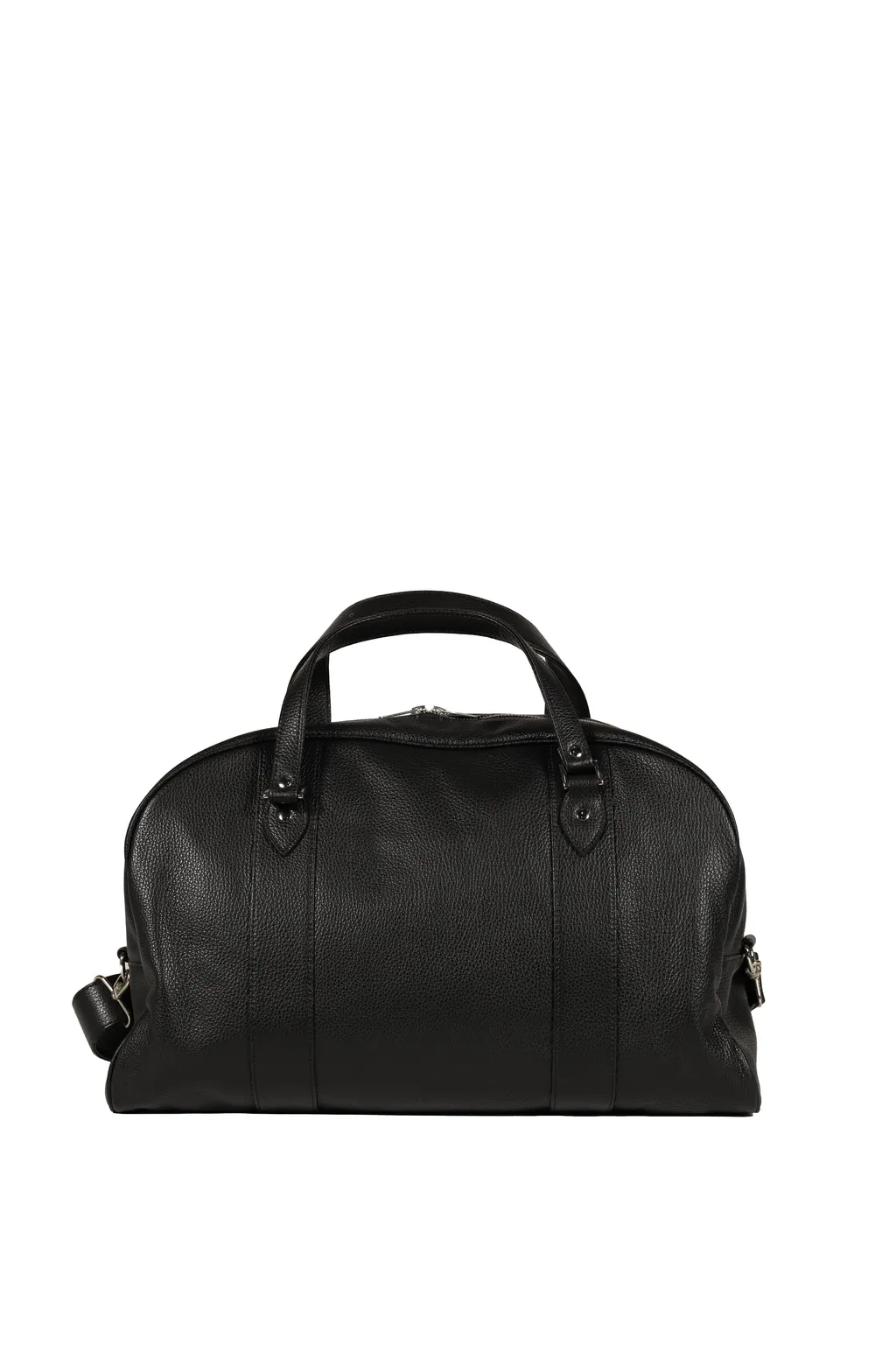 Buckle Velt Boston Bag / Blk D