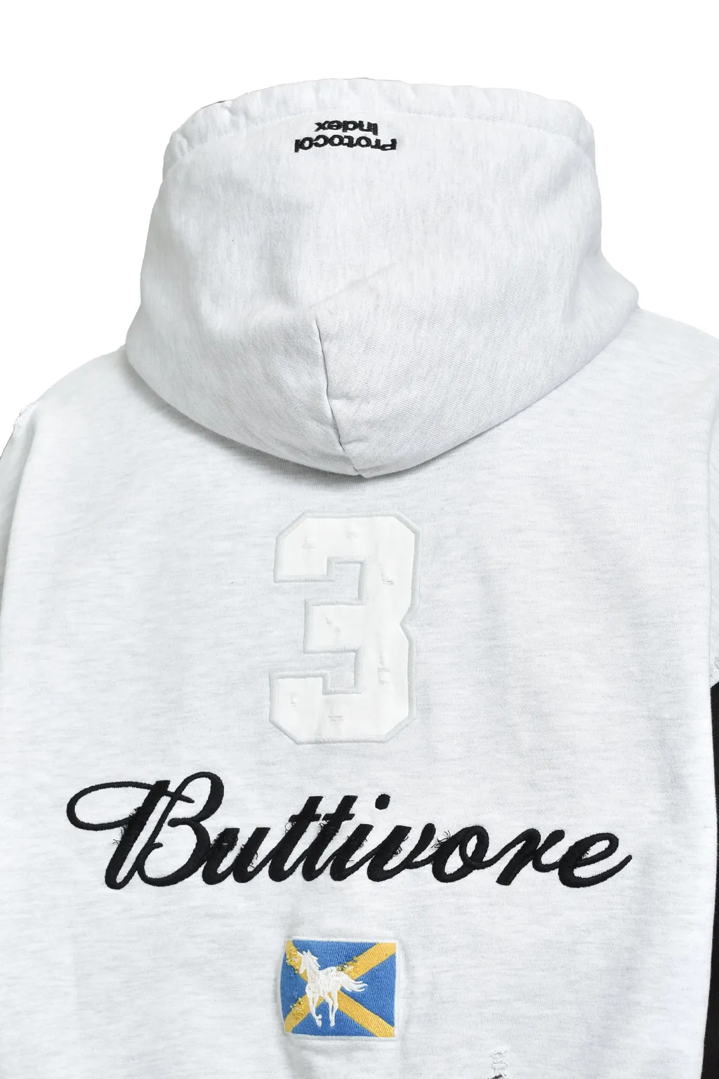 Buttivore Zip Hoodie / Wht Melange