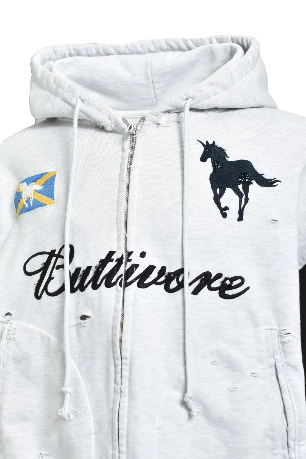 Buttivore Zip Hoodie / Wht Melange