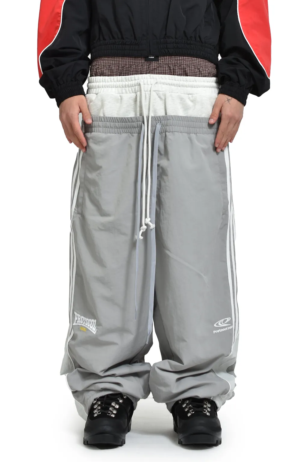 3 Layered Track Pants / Gry