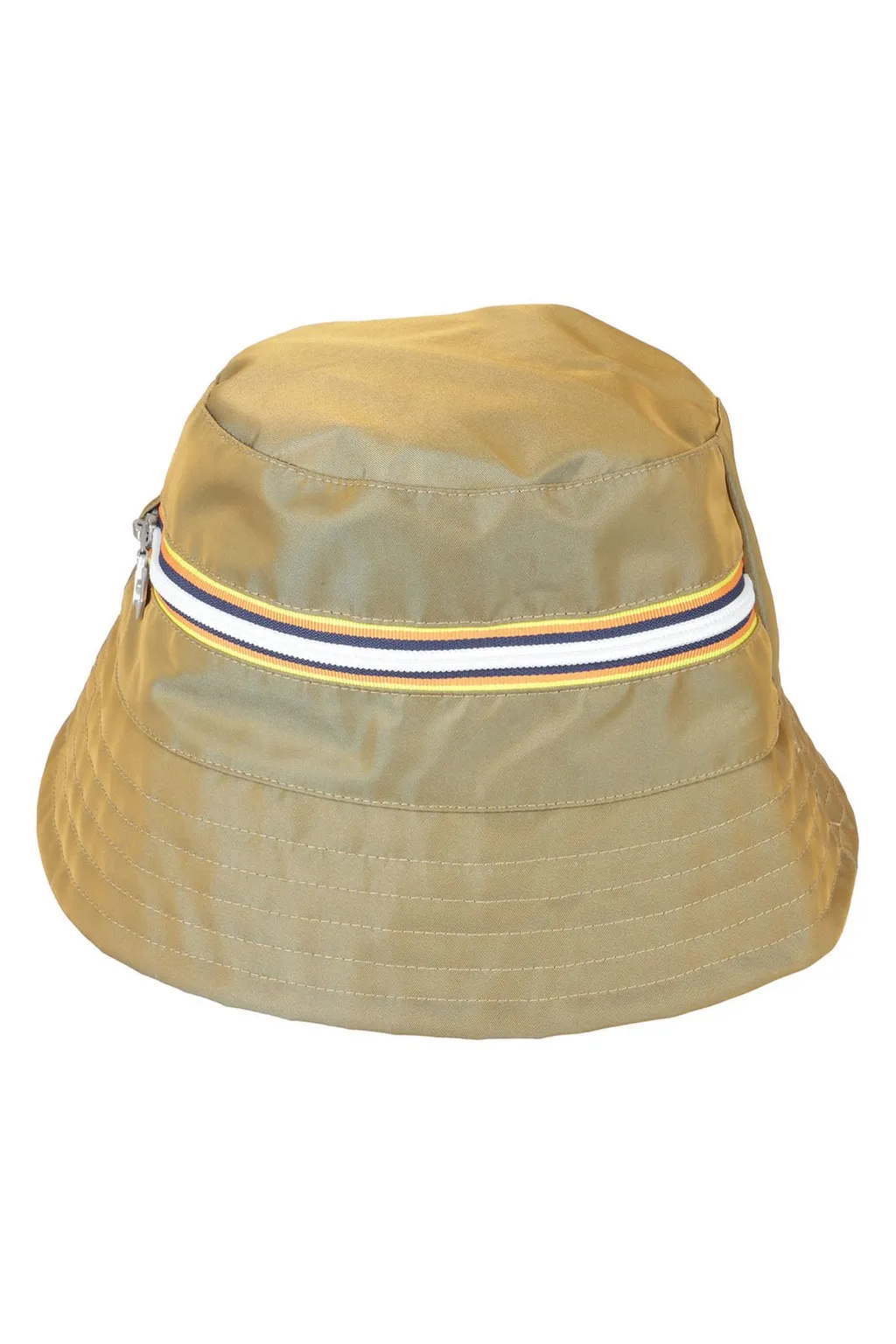 K-Way Stripe Detailed Bucket Hat
