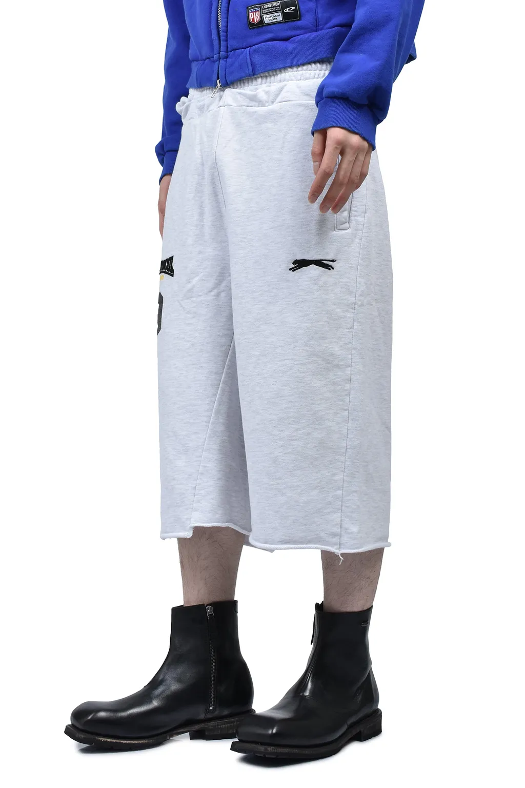 Folded Waist Jorts / Wht Melange