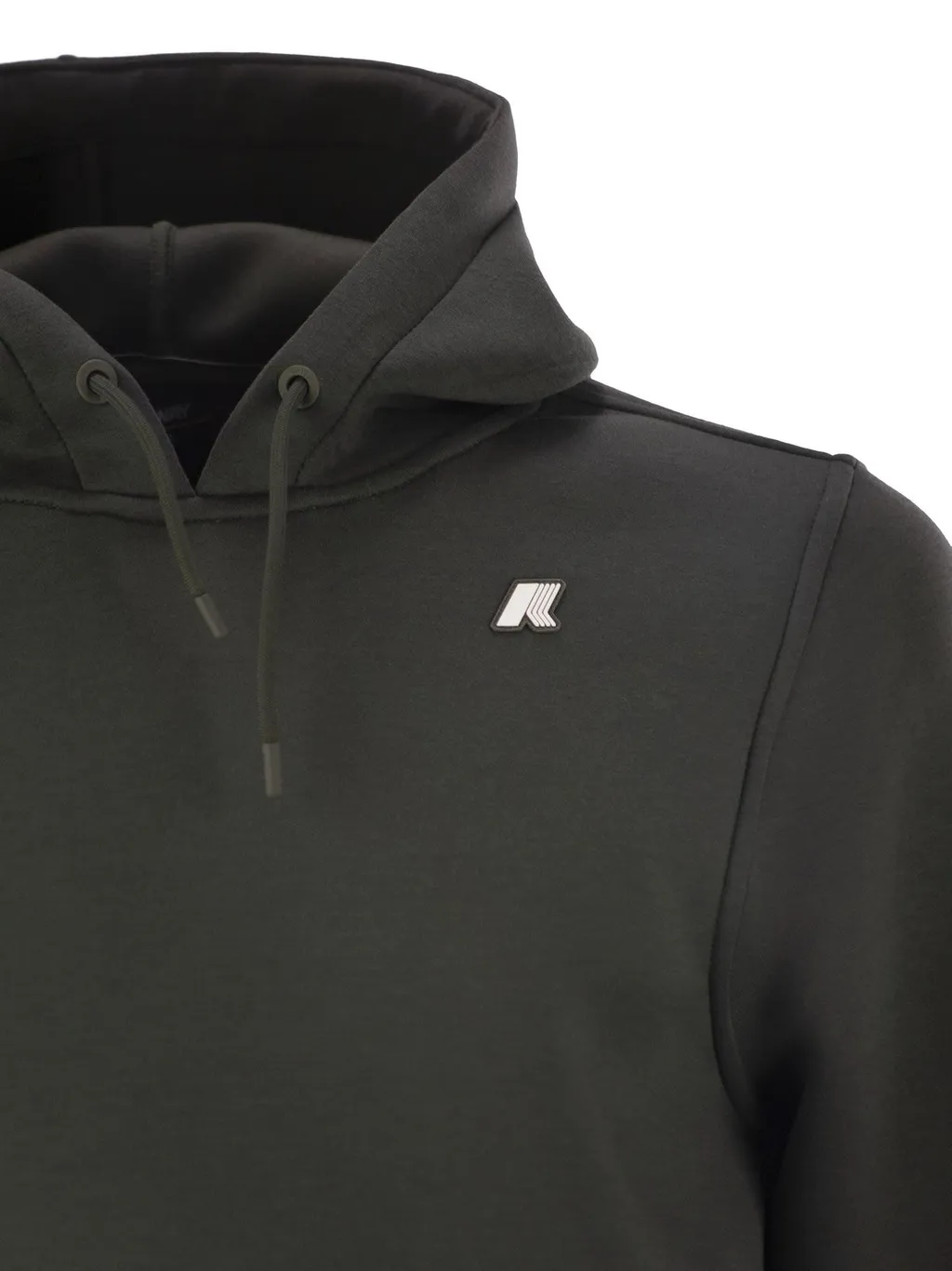 K-Way Logo Patch Drawstring Hoodie