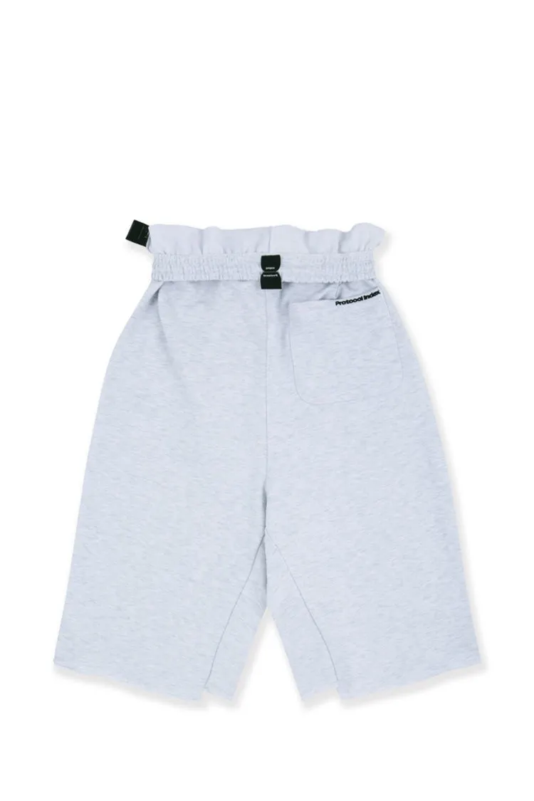 Folded Waist Jorts / Wht Melange