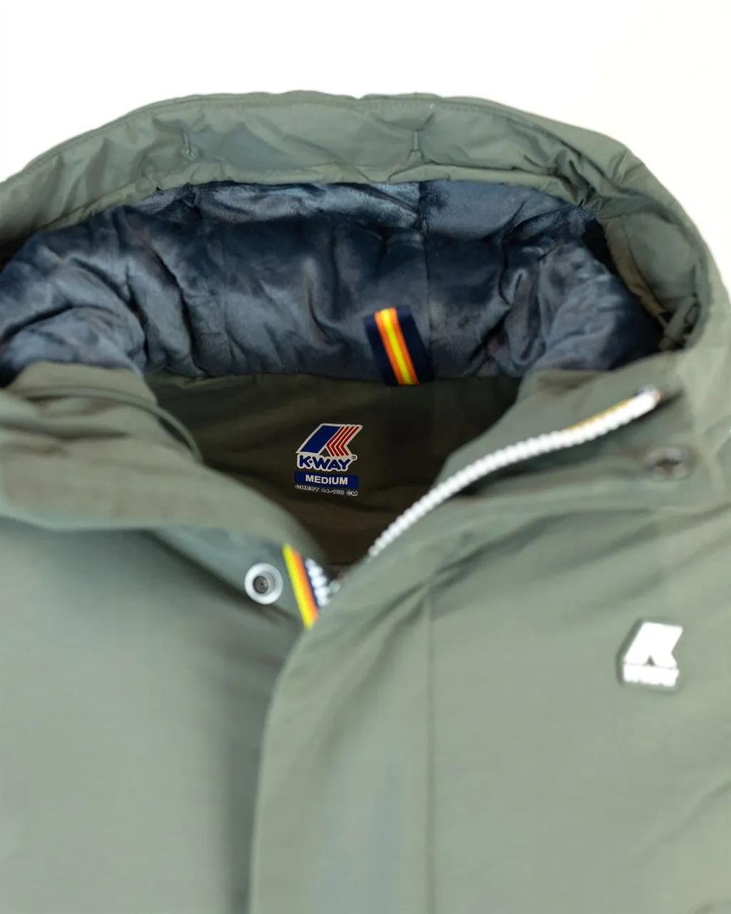 K-Way Long-Sleeved Hooded Coat
