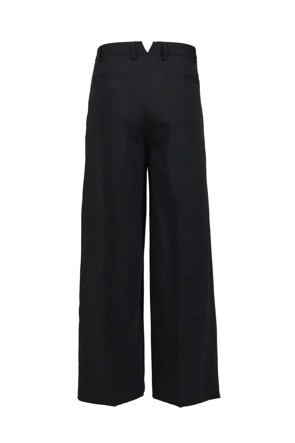 Wide Pleated Trouser / Black