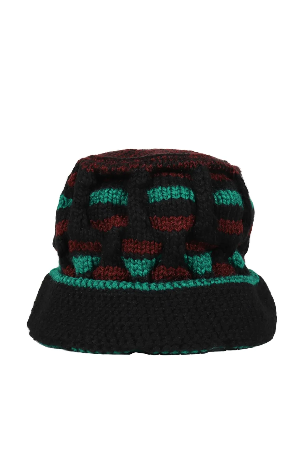Hand Knitted Roots Hat / Black