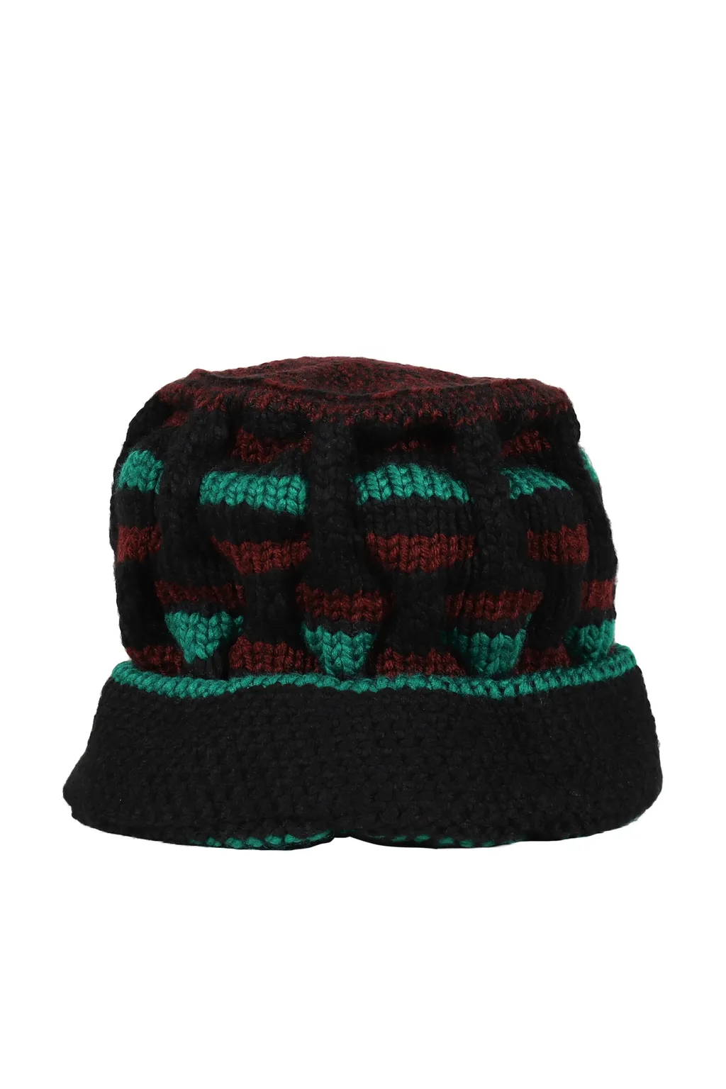 Hand Knitted Roots Hat / Black