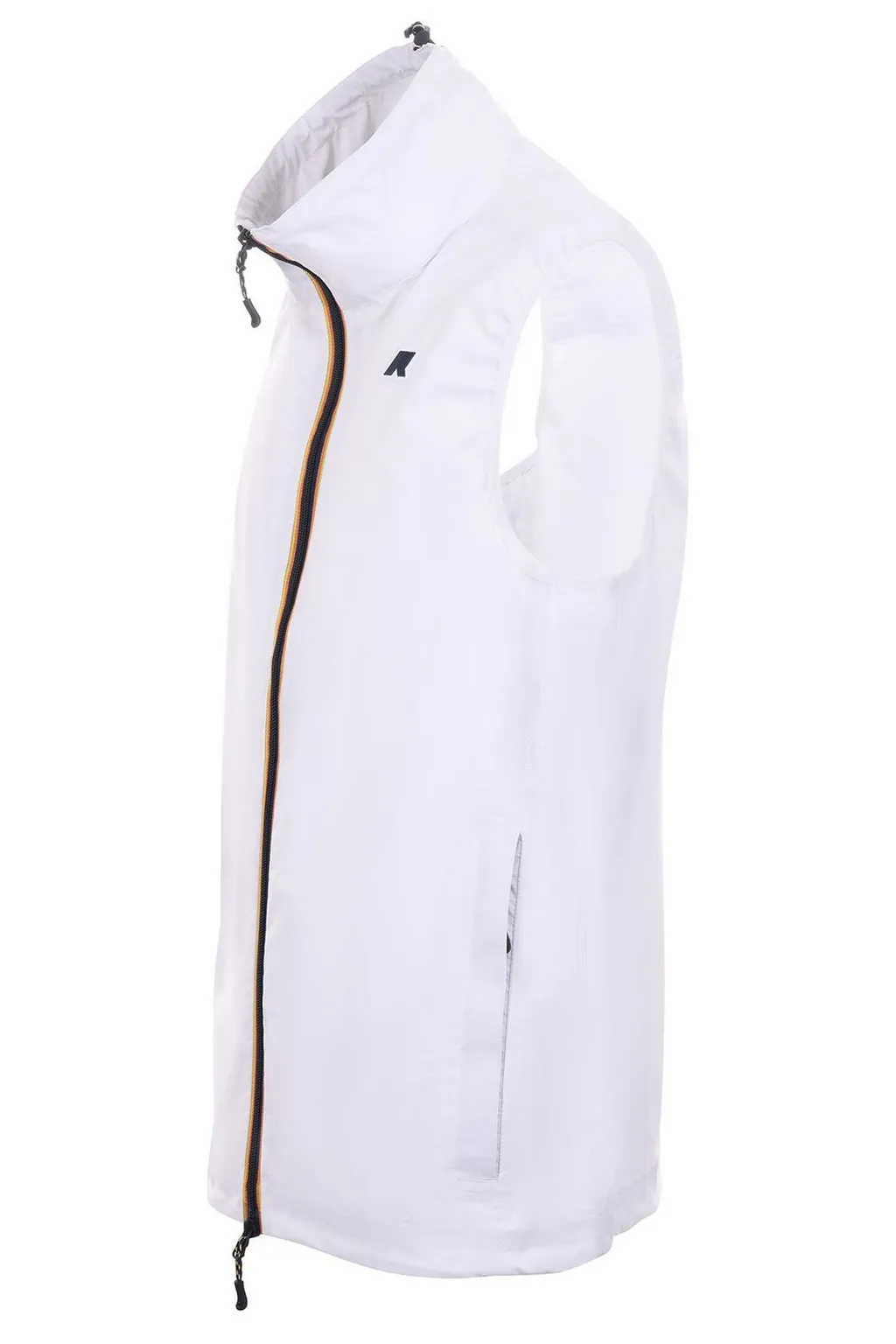 K-Way Logo Patch Zip-Up Vest