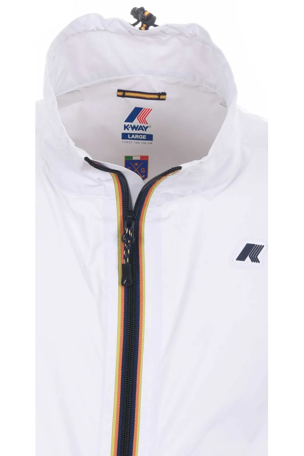 K-Way Logo Patch Zip-Up Vest