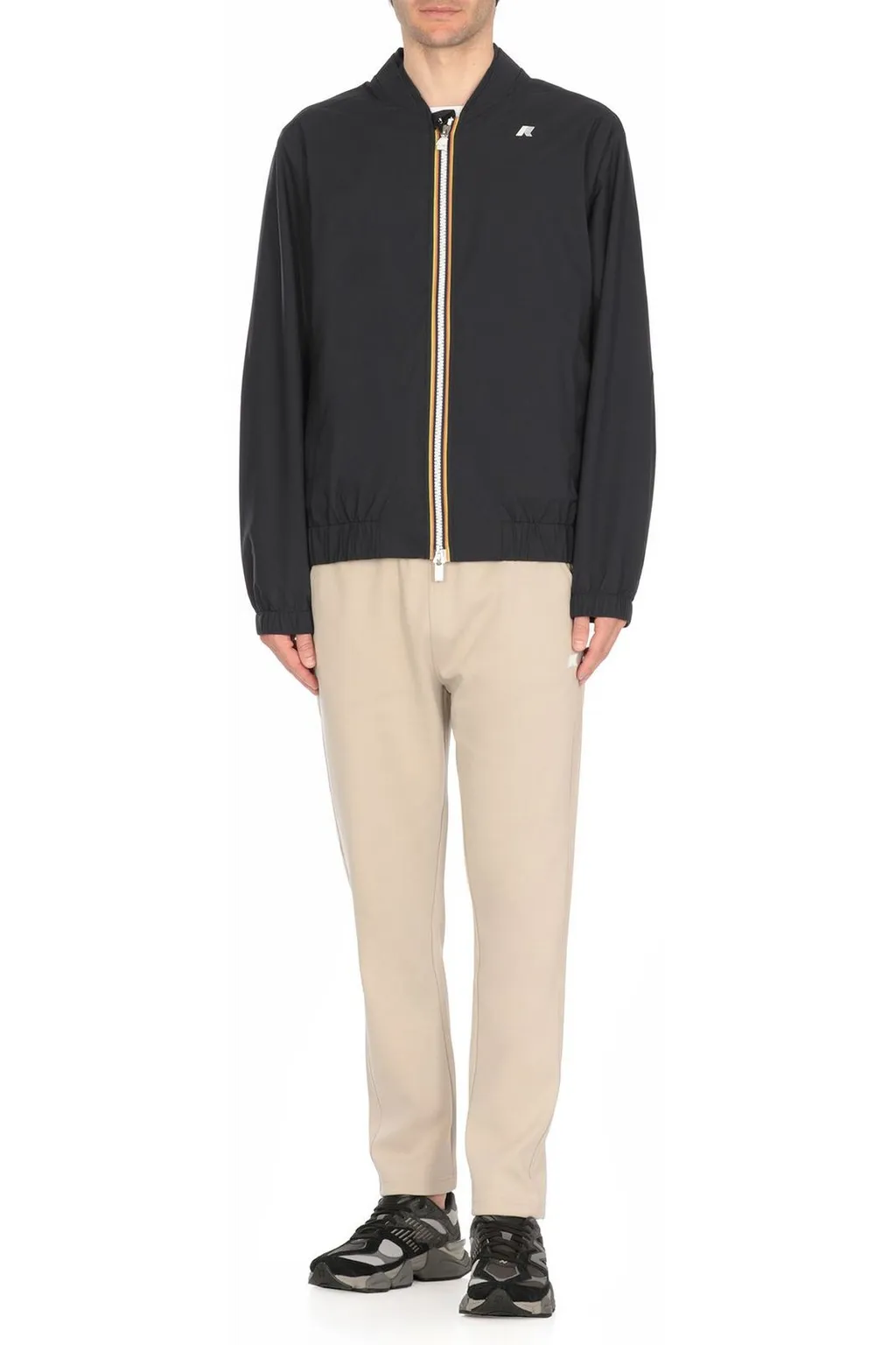 K-Way Logo Detailed Zip-Up Jacket