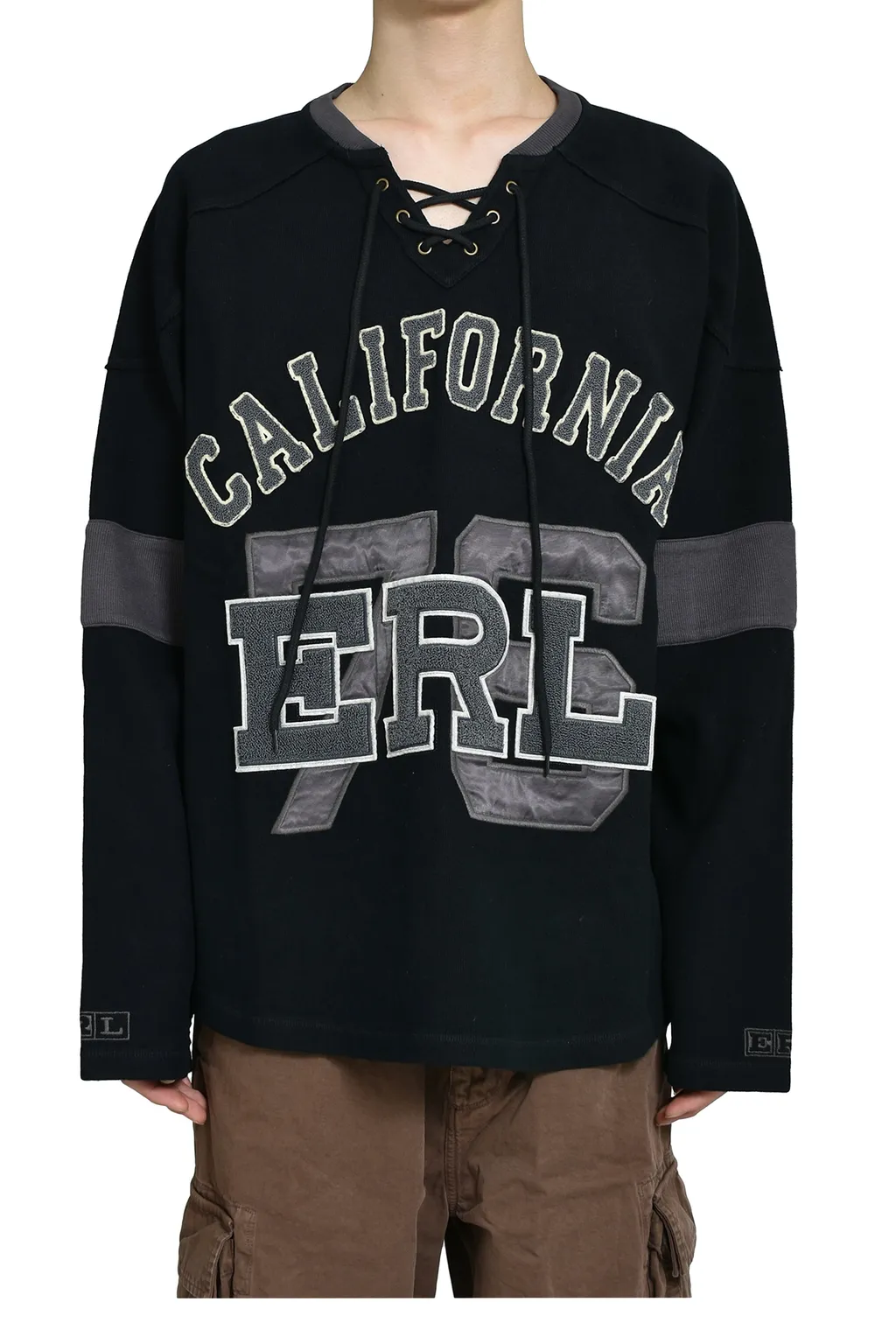 Laced Hockey Jersey Knit / Blk