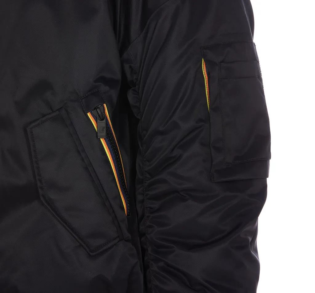 K-Way Zip-Up Padded Bomber Jacket