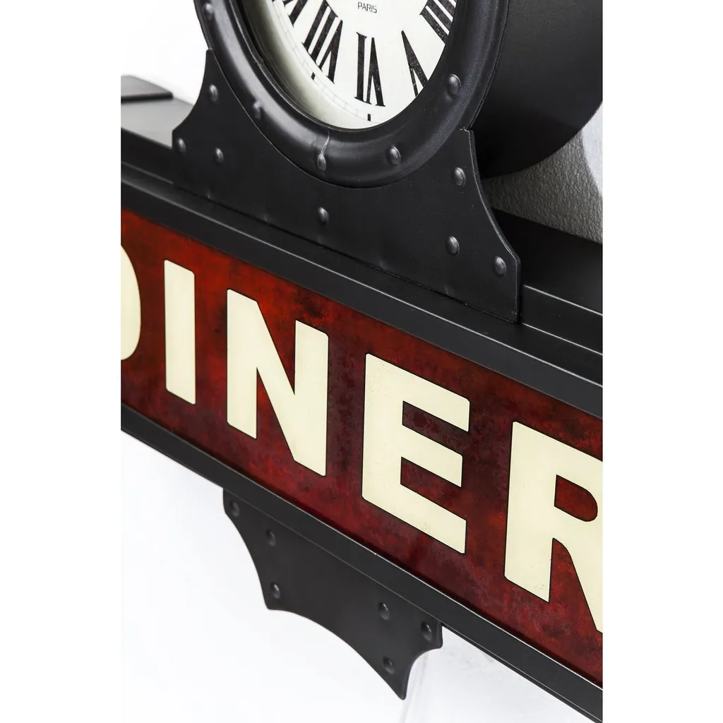 Kare Design Diner Light-Up Sign Clock