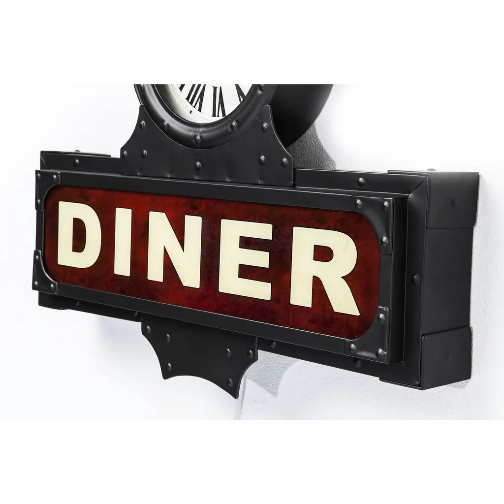 Kare Design Diner Light-Up Sign Clock