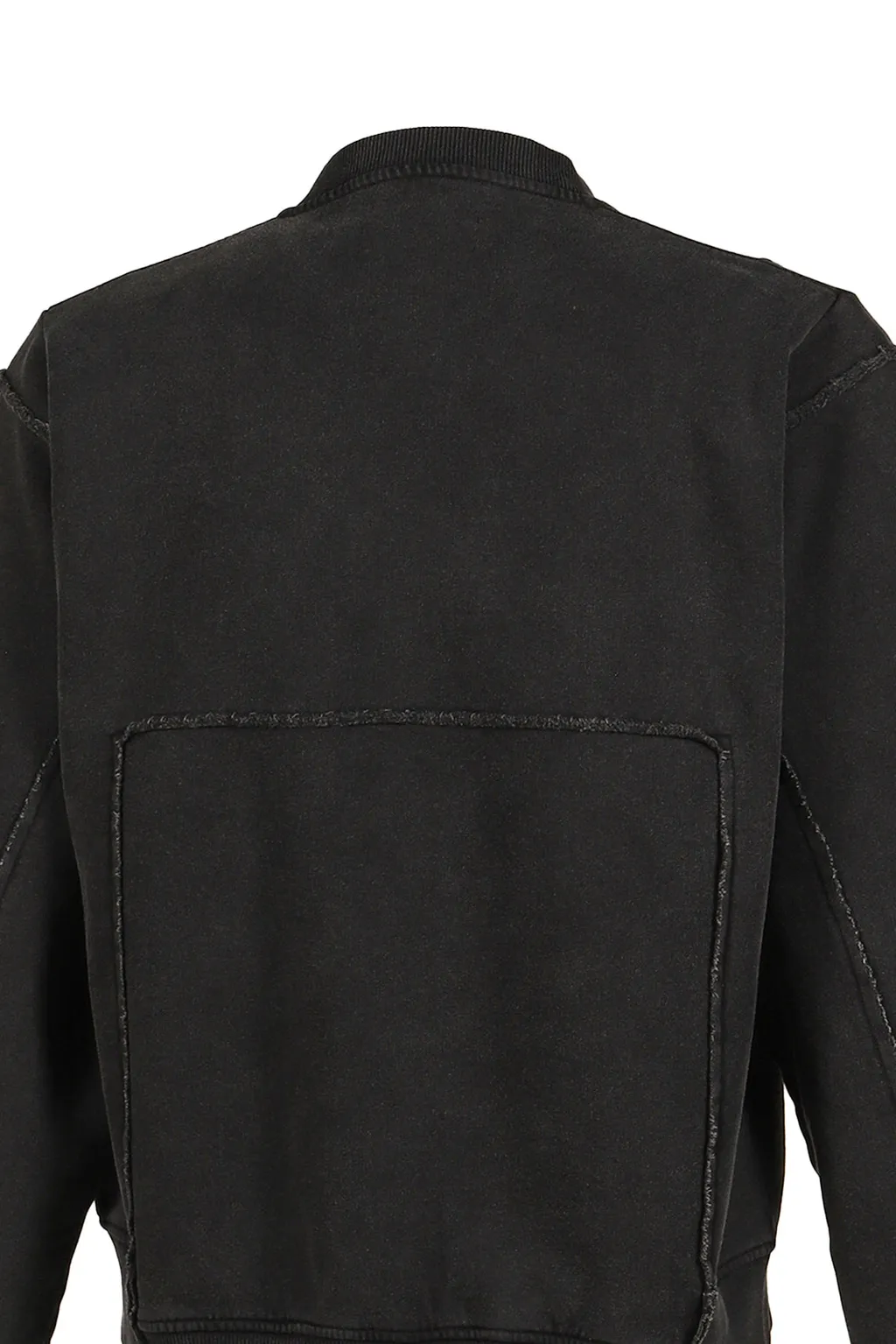 Shrunken Zip Up Crew / Black