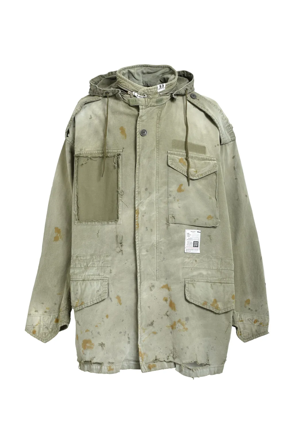 Distressed M-65 Jacket / Kha