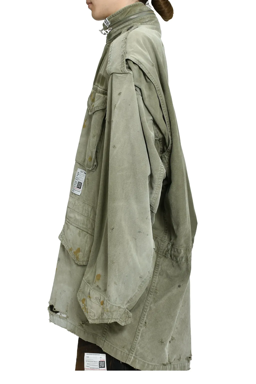 Distressed M-65 Jacket / Kha