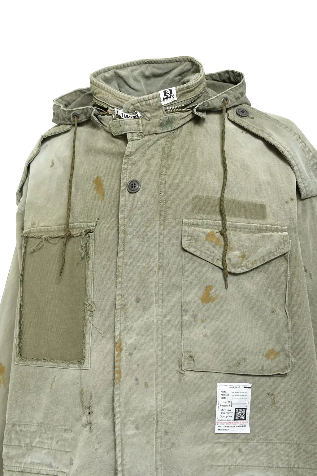 Distressed M-65 Jacket / Kha