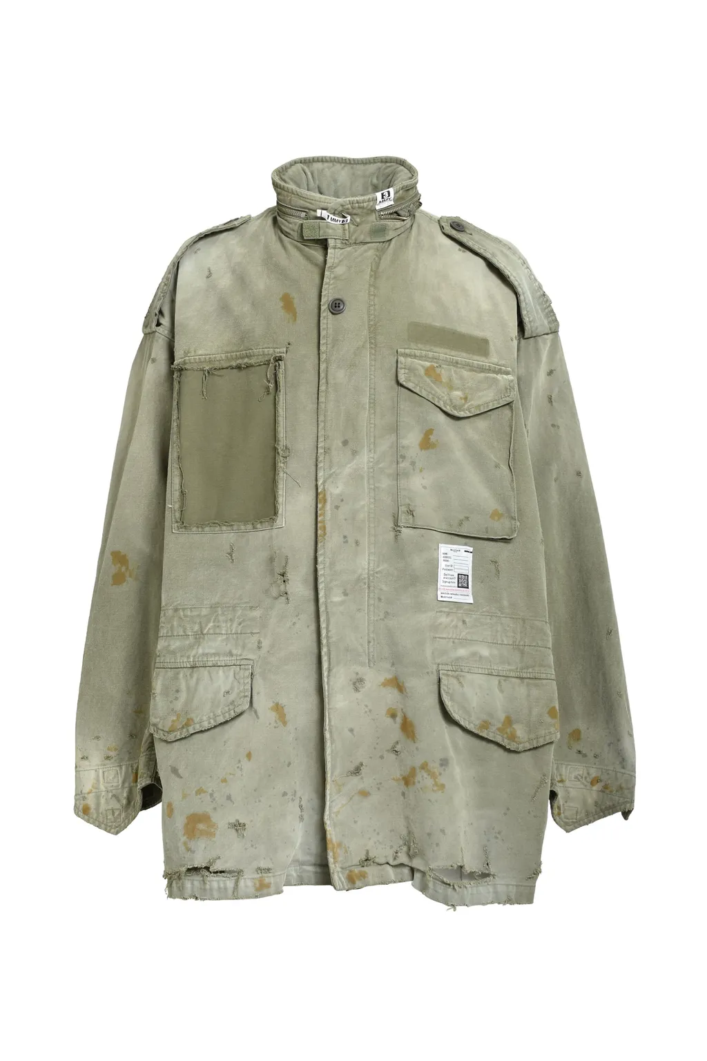 Distressed M-65 Jacket / Kha