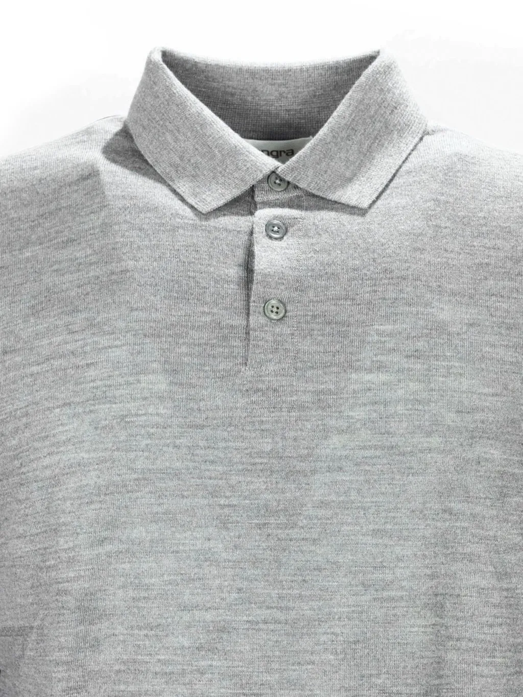 Kangra Long-Sleeve Wool Polo Shirt