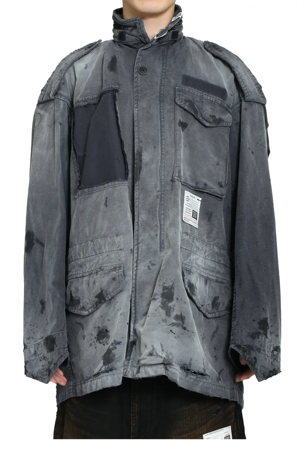 Distressed M-65 Jacket / Black
