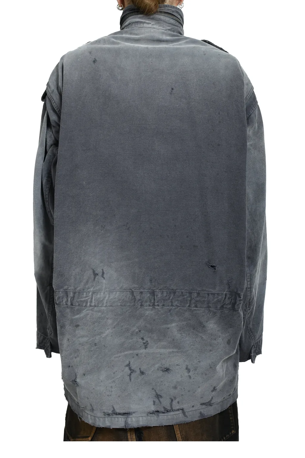 Distressed M-65 Jacket / Black