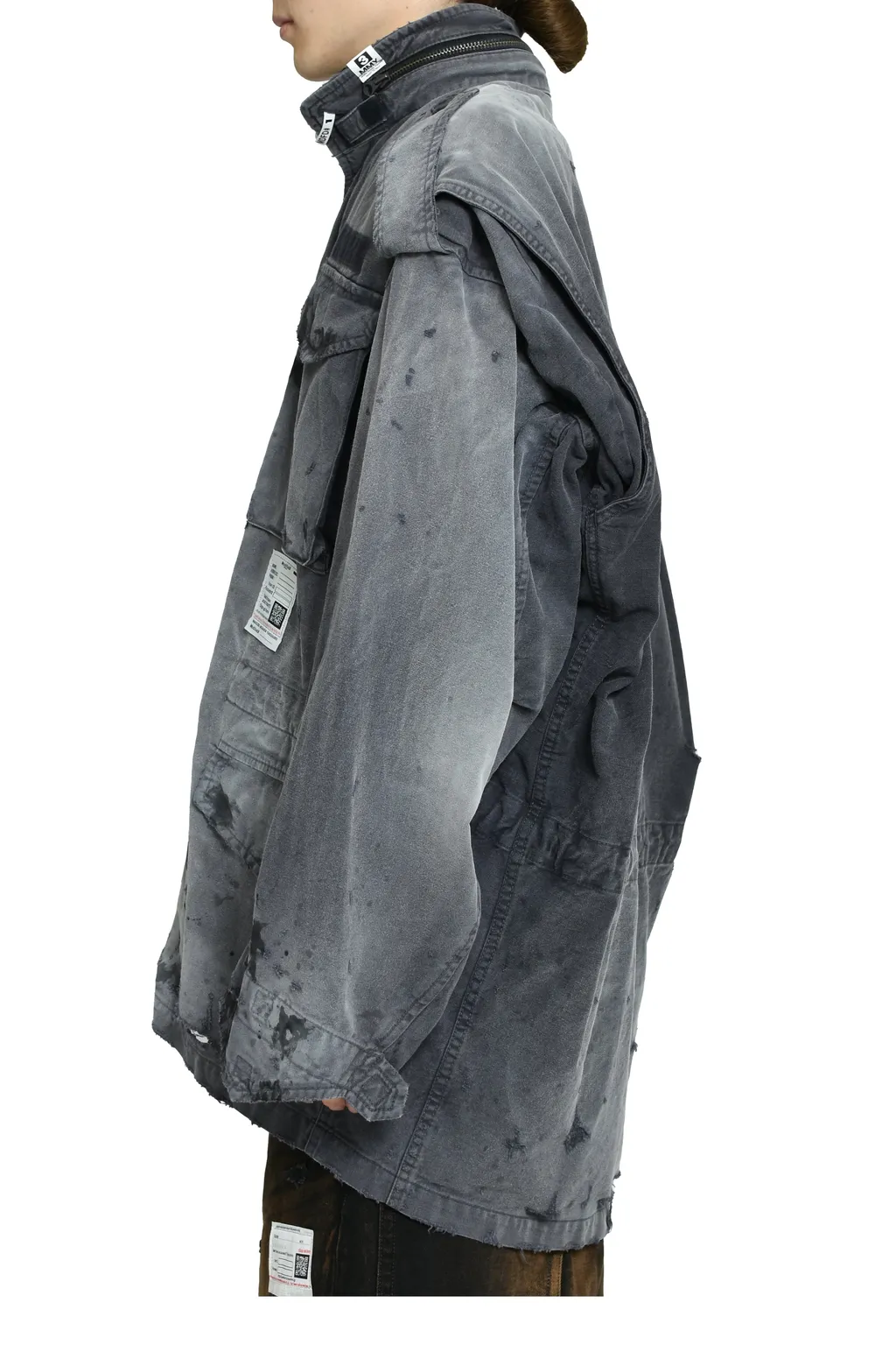 Distressed M-65 Jacket / Black