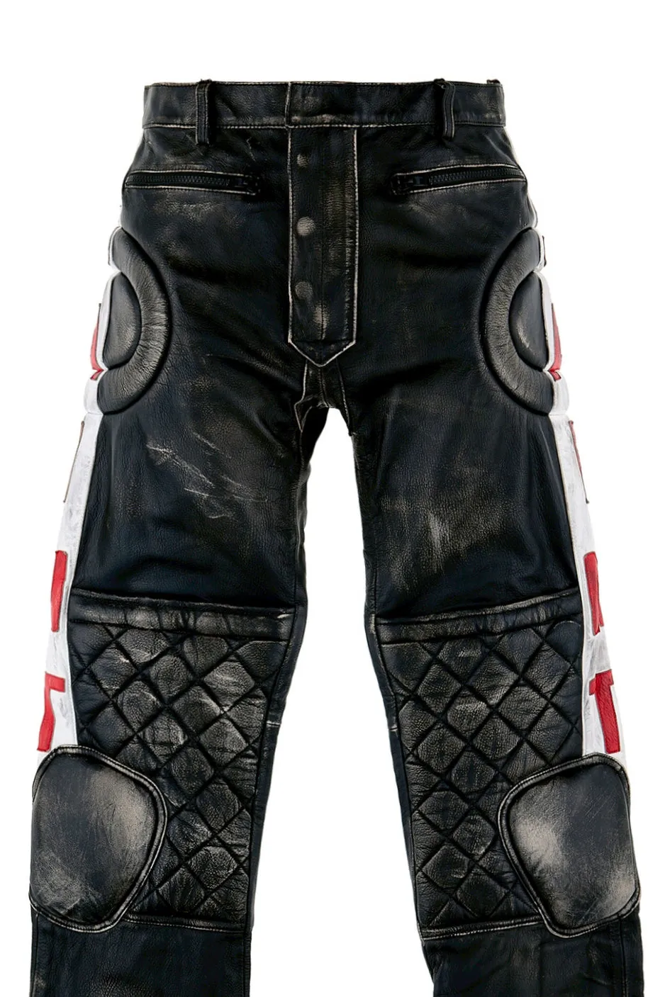 Leather Pants/Racer / Black