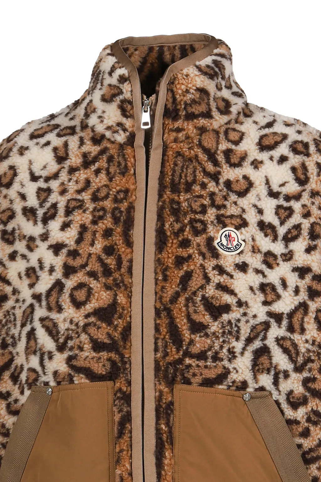Zip Up Cardigan / Leopard