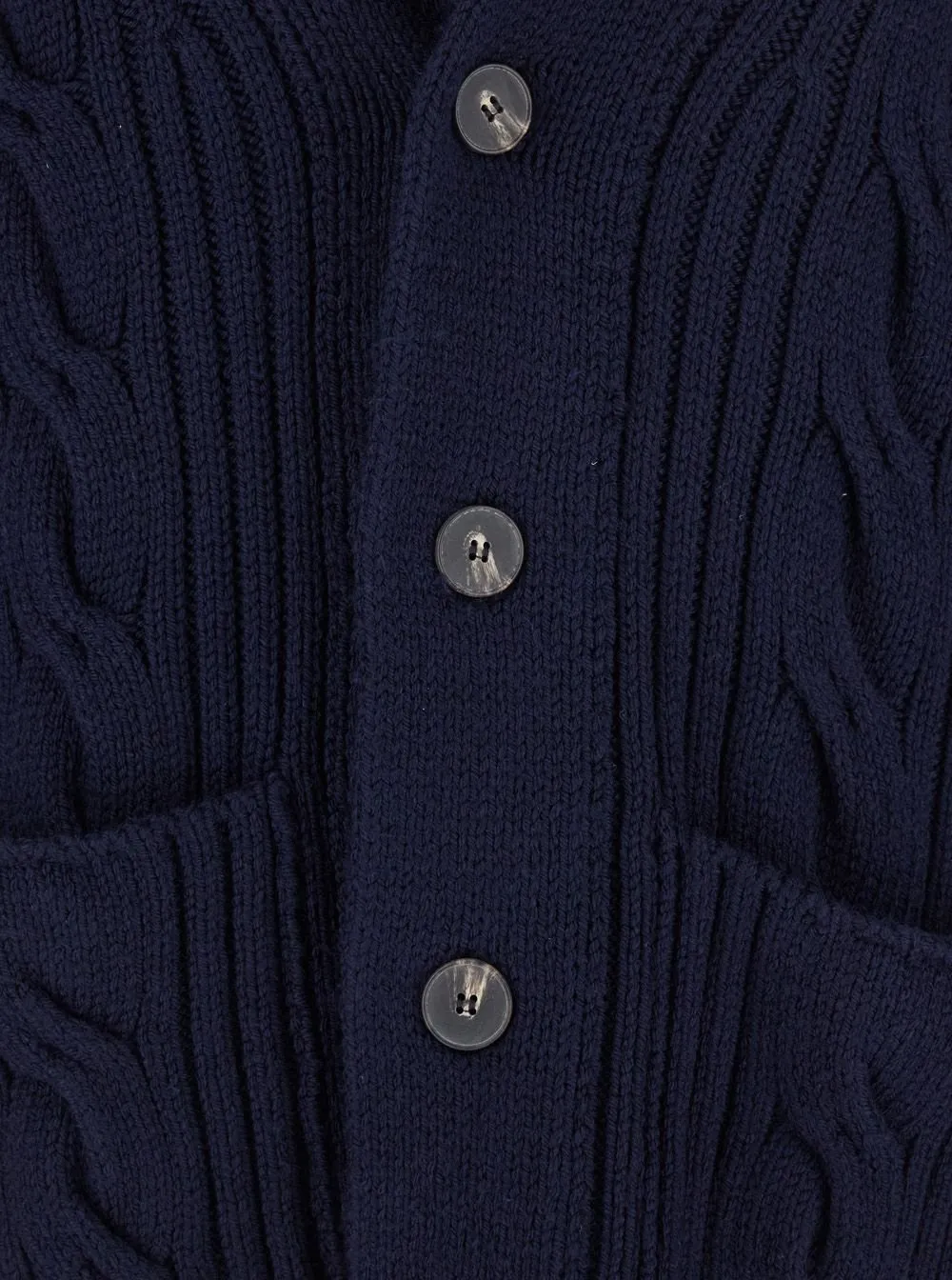 Kangra Shawl Collar Woven Cardigan