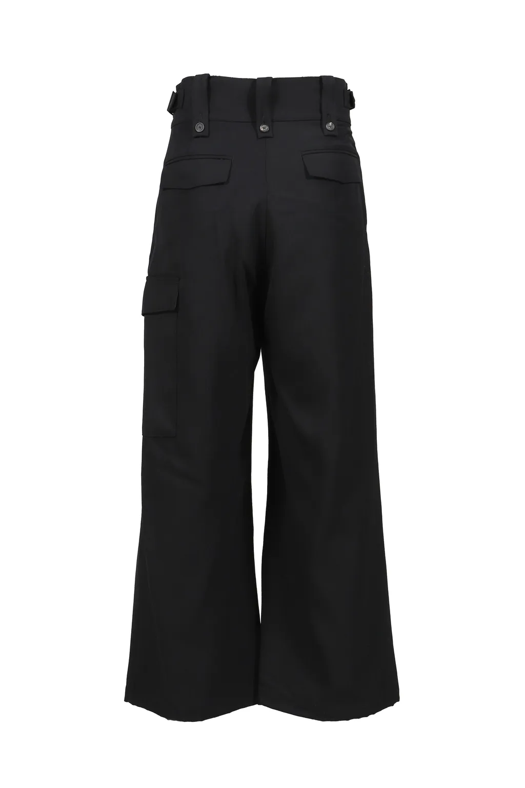 Heavy Wool Gabardine Gurkha Cargo Pants .12 / Blk