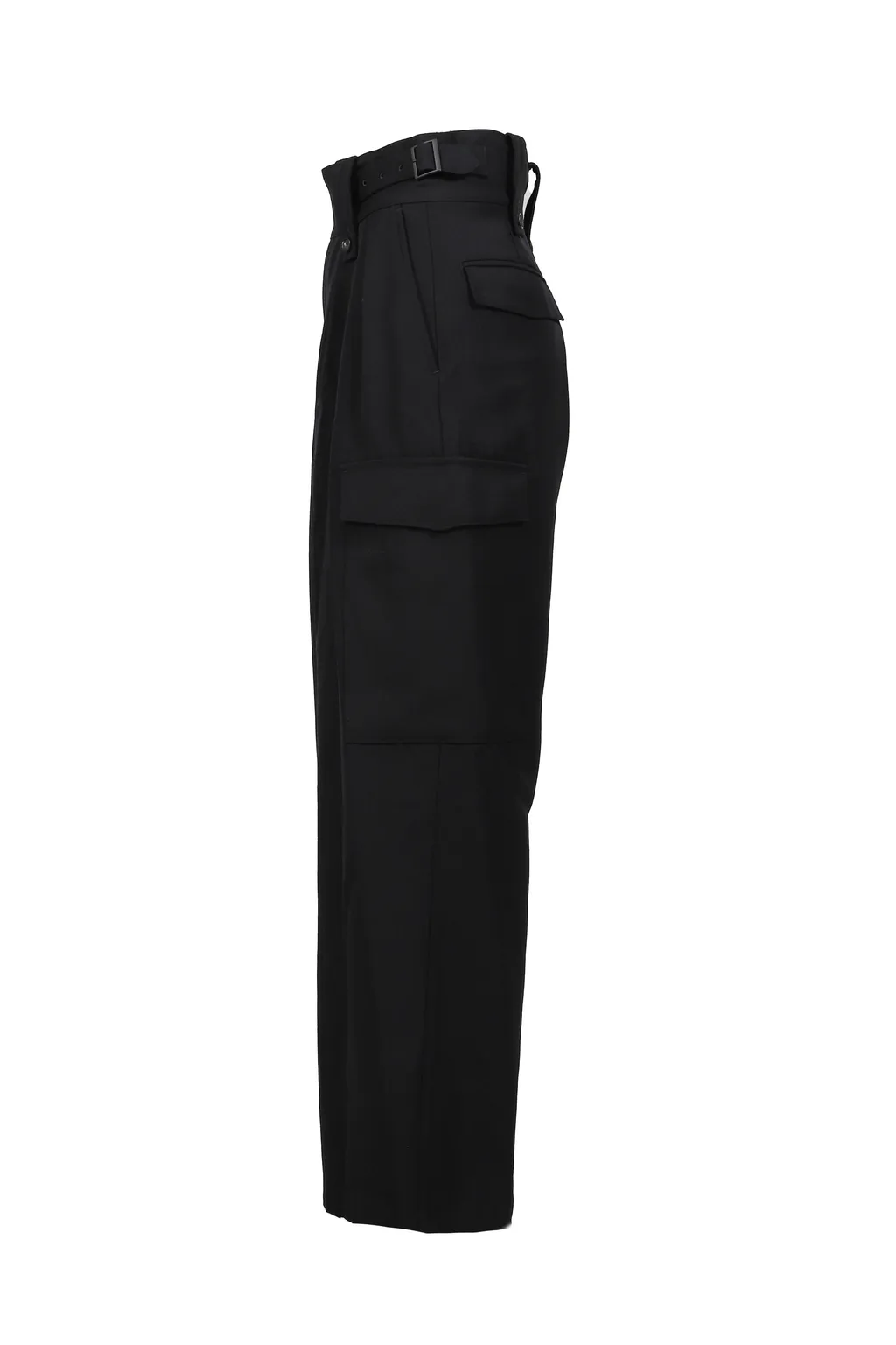 Heavy Wool Gabardine Gurkha Cargo Pants .12 / Blk
