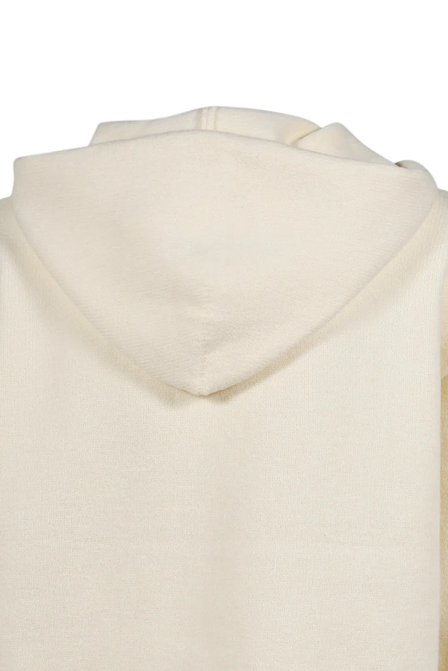 Art Knit Hoodie / Bone