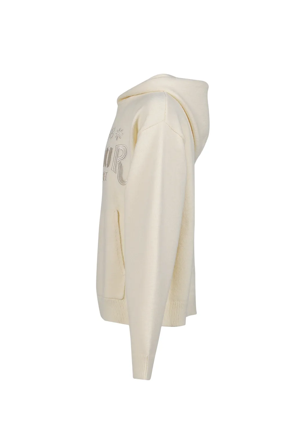 Art Knit Hoodie / Bone