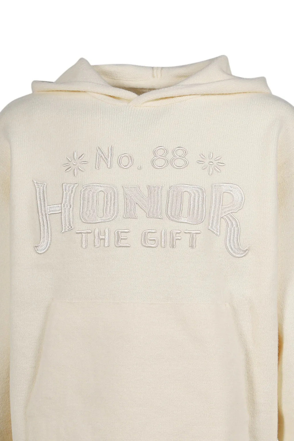 Art Knit Hoodie / Bone