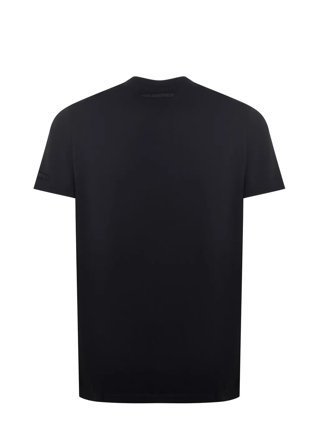 Karl Lagerfeld Geometric-Pattern Crew Neck T-Shirt