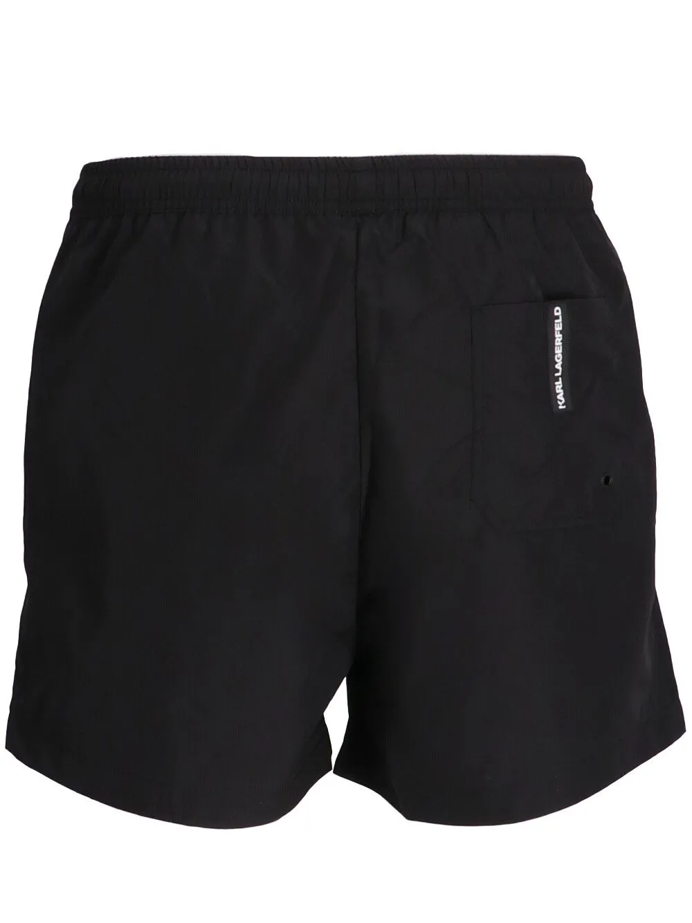 Karl Lagerfeld Logo Printed Drawstring Swim Shorts