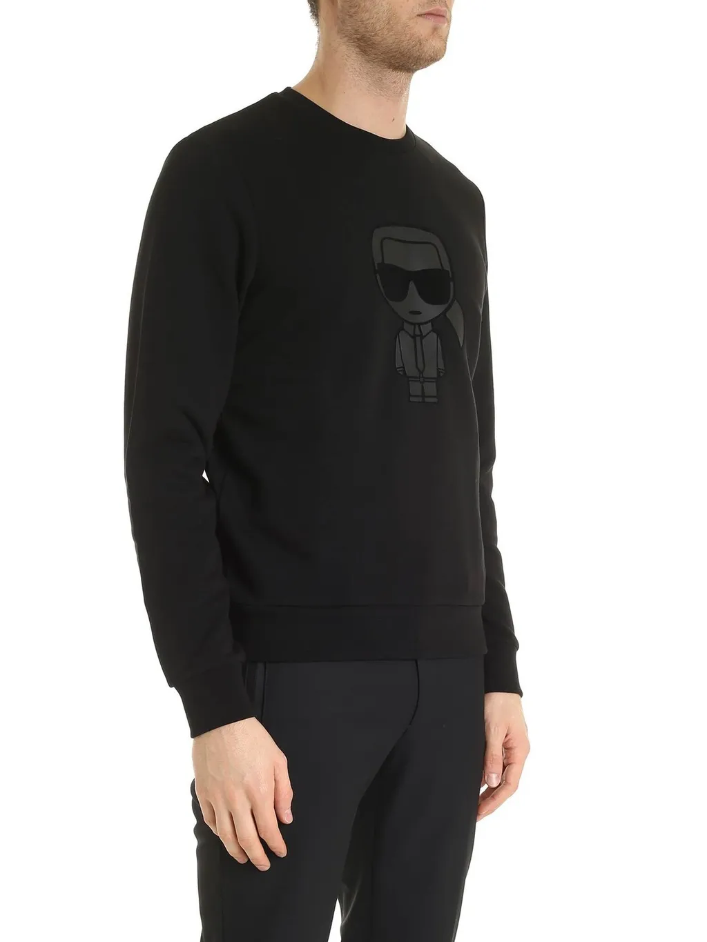 Karl Lagerfeld Long-Sleeved Crewneck Sweatshirt