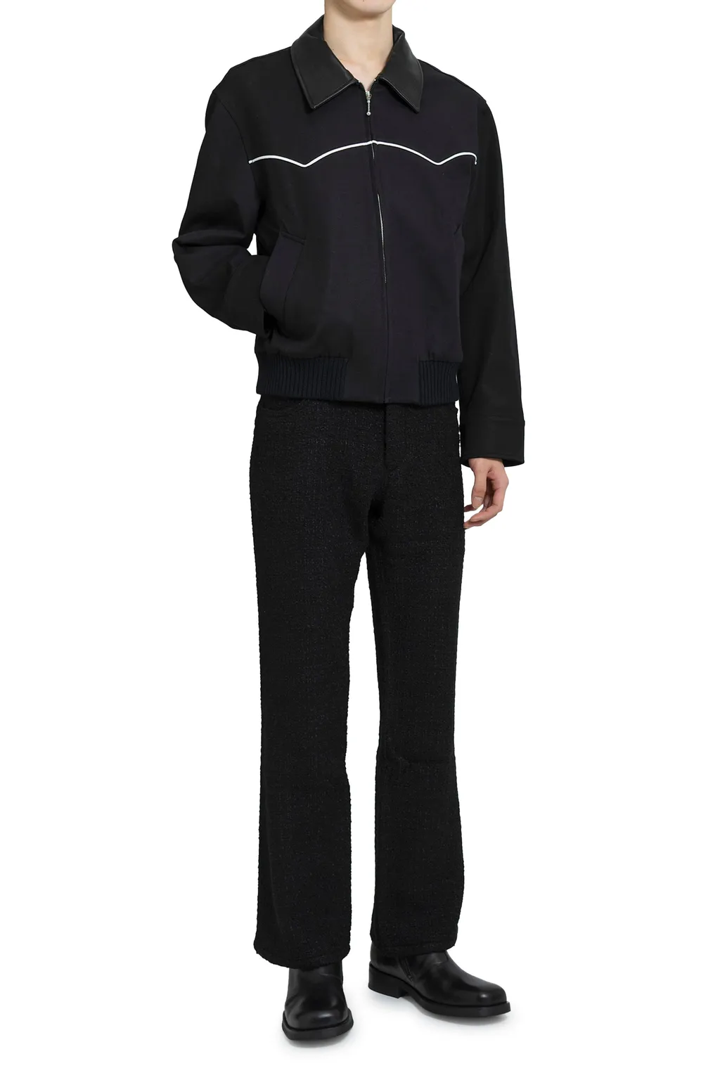 Western Harrington Jacket / Blk