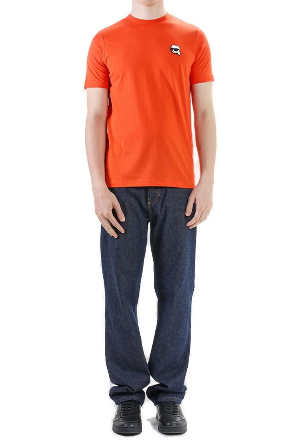 Karl Lagerfeld Logo Printed Crewneck T-Shirt