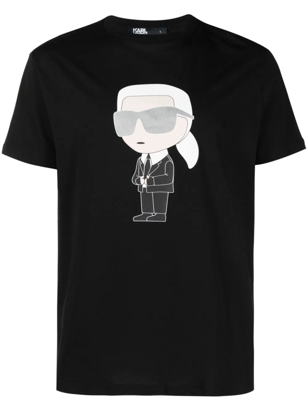 Karl Lagerfeld Karl Printed Crewneck T-Shirt