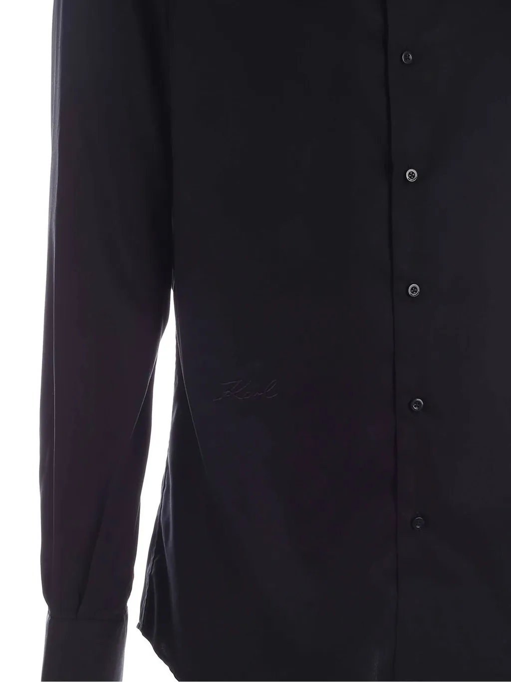Karl Lagerfeld Signature Logo Embroidered Shirt